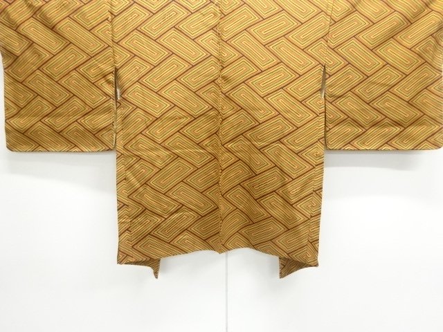 JAPANESE KIMONO / UNUSED HAORI COAT / ABSTRACT PATTERN